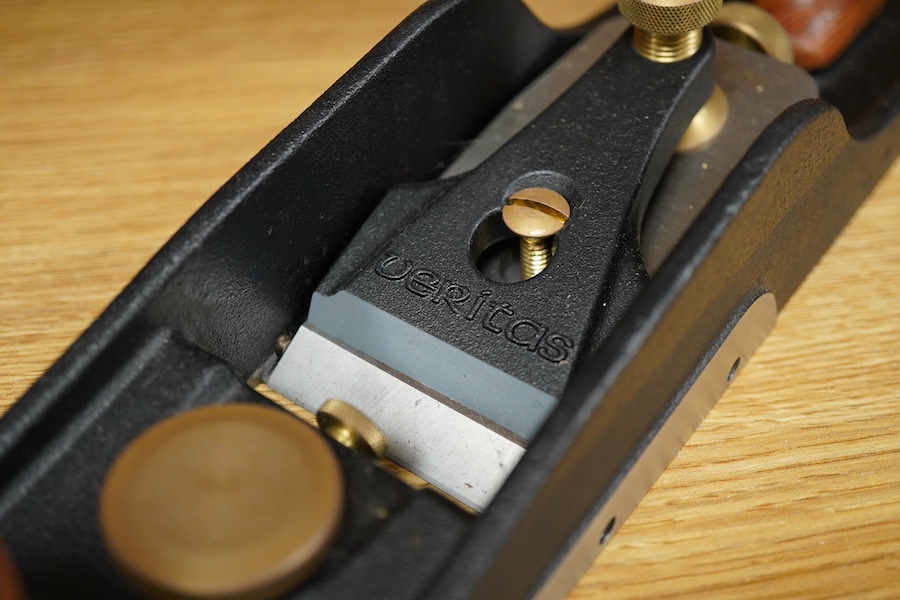 A Veritas bevel-up jointer plane with 21 7/8” (22”) sole and A2 iron